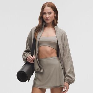 lulu satin ballet wrap skirt